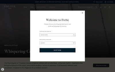 Frette website screenshot