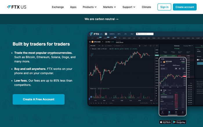 FTX US screenshot