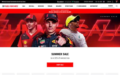 Fuel For Fans website screenshot