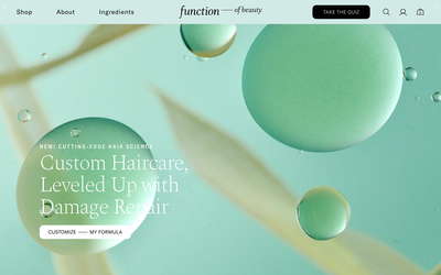 Function of Beauty website screenshot