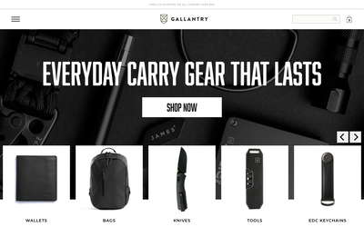 Gallantry website screenshot