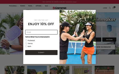 GAMMA Sports website screenshot