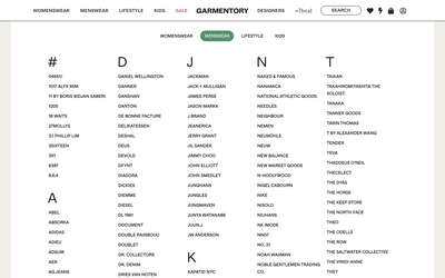 Garmentory website screenshot