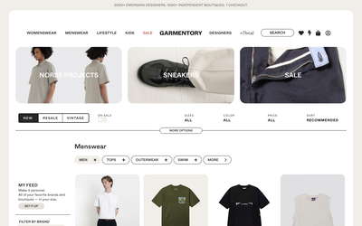 Garmentory website screenshot