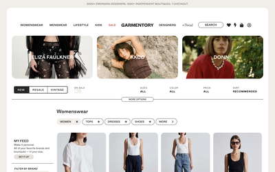 Garmentory website screenshot