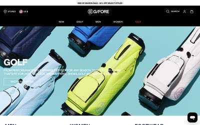 G/FORE website screenshot