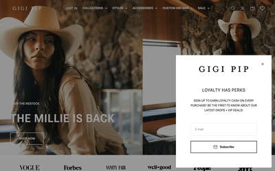 Gigi Pip website screenshot