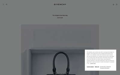 Givenchy website screenshot