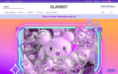 Glambot website screenshot
