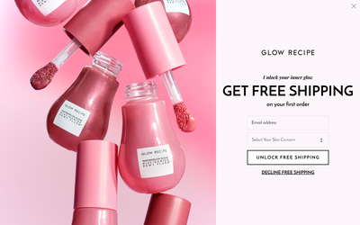 Glow Recipe website screenshot