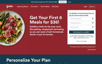Gobble website screenshot