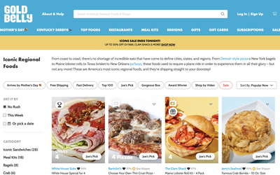 Goldbelly website screenshot