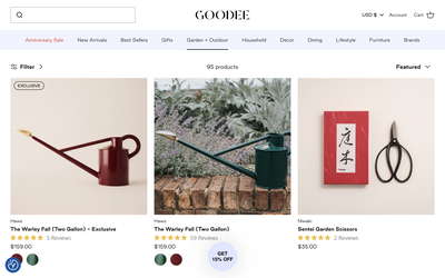 Goodee website screenshot