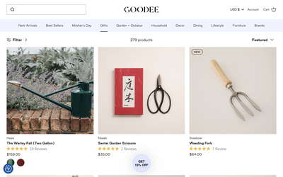 Goodee website screenshot