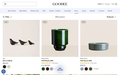 Goodee website screenshot