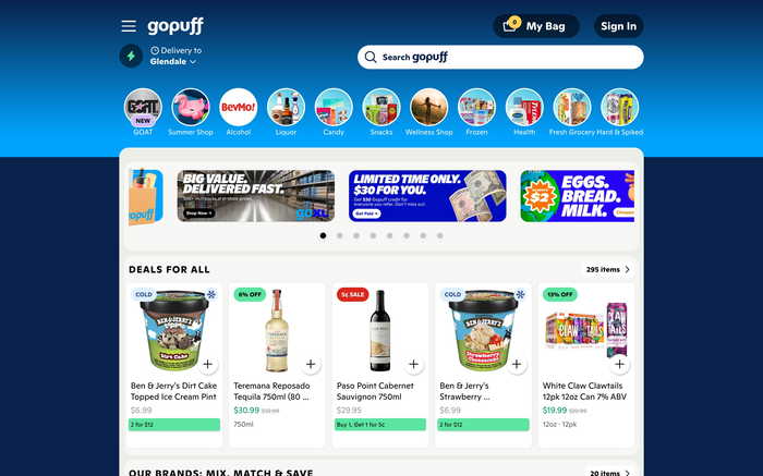 Gopuff screenshot