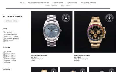 Govberg Jewelers website screenshot