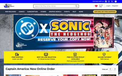 Graham Crackers Comics website screenshot