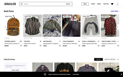 Grailed website screenshot