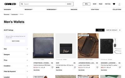 Grailed website screenshot