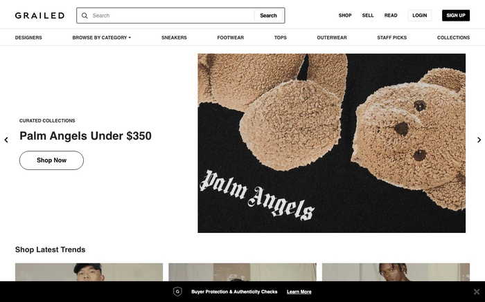 Grailed screenshot