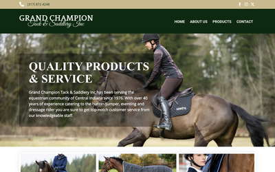 Grand Champion Tack website screenshot