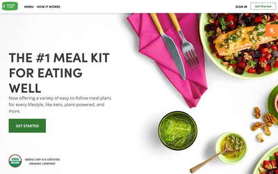 Green Chef website screenshot