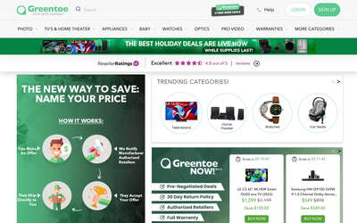 Greentoe website screenshot