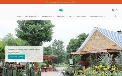Groovy Plants Ranch website screenshot