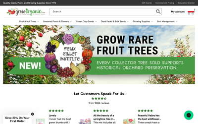 Grow Organic website screenshot