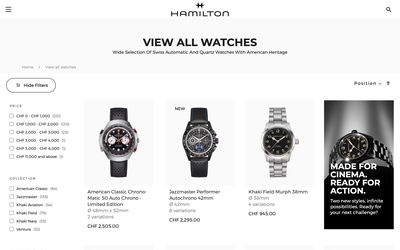 Hamilton Watch on Shomp