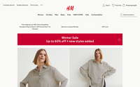 H&M website screenshot