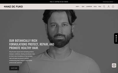 Hanz de Fuko website screenshot