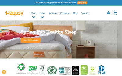 Happsy website screenshot
