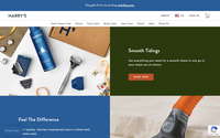 Harry's website screenshot