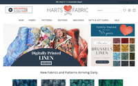 Harts Fabric website screenshot