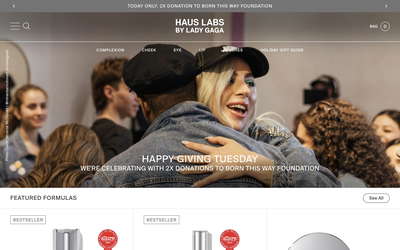 Haus Labs by Lady Gaga website screenshot