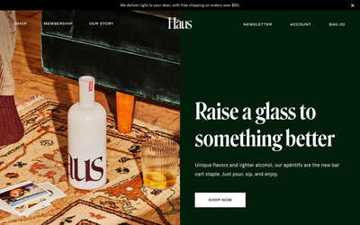 Haus website screenshot