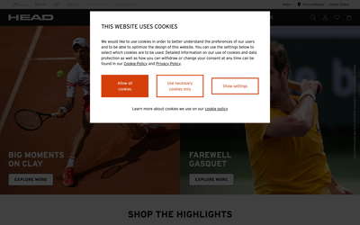 HEAD website screenshot