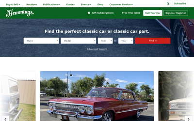 Hemmings Motor News website screenshot