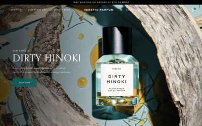 Heretic Parfum website screenshot