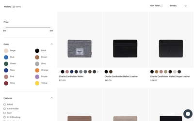 Herschel Supply Co. website screenshot