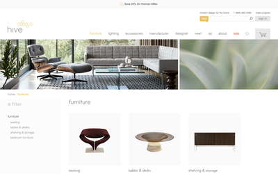 Hive website screenshot