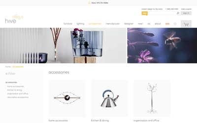 Hive website screenshot
