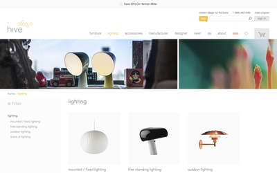 Hive website screenshot