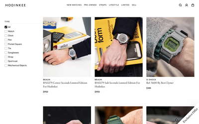 HODINKEE website screenshot