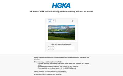 Hoka website screenshot