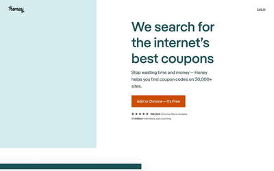 Honey website screenshot
