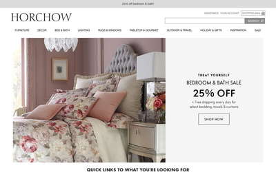 Horchow website screenshot