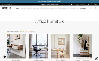 HORNE website screenshot